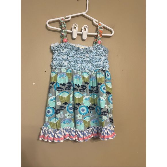 Matilda Jane Other - Matilda Jane Clothing Girls Blue Green Multicolor Funhouse Tunic Top Size 6